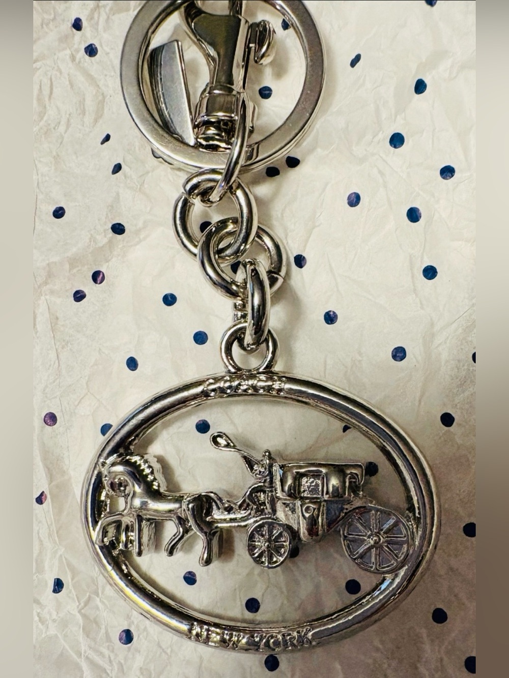 Coach Horse and Carriage Bag Charm / Keychain (Style Number 5397)